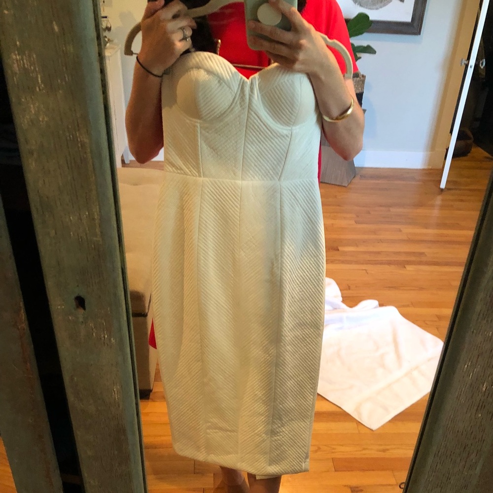 White Misha dress, size small.